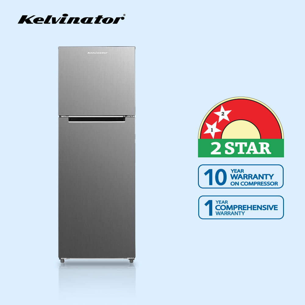 Kelvinator 350 litres 2 Star Double Door Refrigerators, Hairline Silver KRF-A370HSV(491604417) (OPEN BOX) Kelvinator 350 litres 2 Star Double Door Refrigerators, Hairline Silver KRF-A370HSV(491604417) (OPEN BOX)